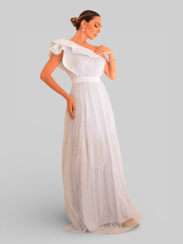 Vestido Longo de Festa Tule Alemanha New - Aurea Dress