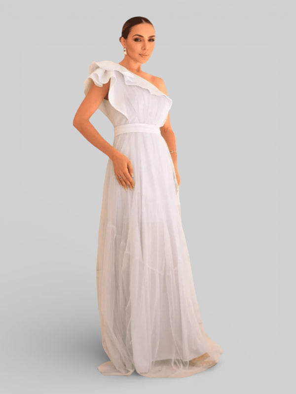 Vestido Longo de Festa Tule Alemanha New - Aurea Dress