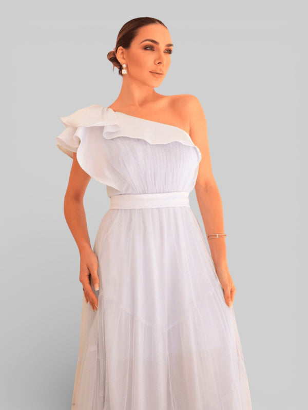 Vestido Longo de Festa Tule Alemanha New - Aurea Dress