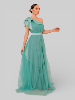 Vestido Longo de Festa Tule Alemanha New - Aurea Dress