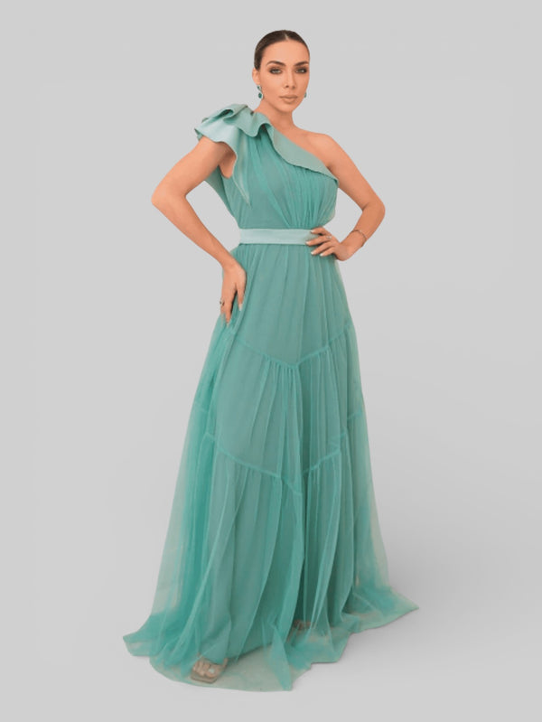 Vestido Longo de Festa Tule Alemanha New - Aurea Dress