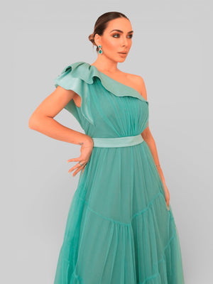 Vestido Longo de Festa Tule Alemanha New - Aurea Dress