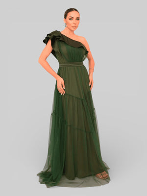 Vestido Longo de Festa Tule Alemanha New - Aurea Dress