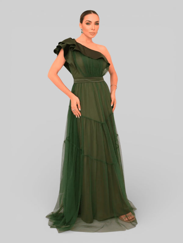 Vestido Longo de Festa Tule Alemanha New - Aurea Dress
