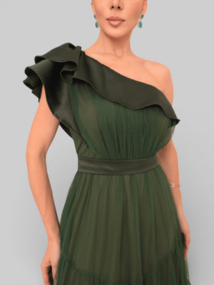 Vestido Longo de Festa Tule Alemanha New - Aurea Dress