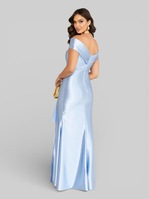 Vestido Longo de Festa Acetinado Ombro a Ombro Famme - Aurea Dress