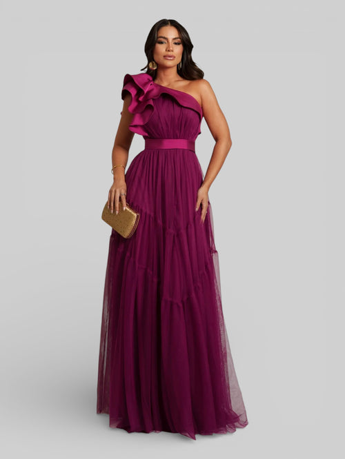 Vestido Longo de Festa Tule Alemanha New - Aurea Dress