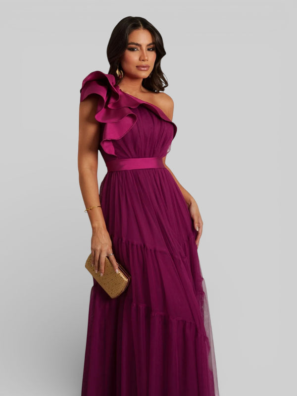 Vestido Longo de Festa Tule Alemanha New - Aurea Dress