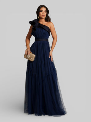 Vestido Longo de Festa Tule Alemanha New - Aurea Dress