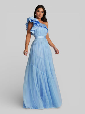 Vestido Longo de Festa Tule Alemanha New - Aurea Dress