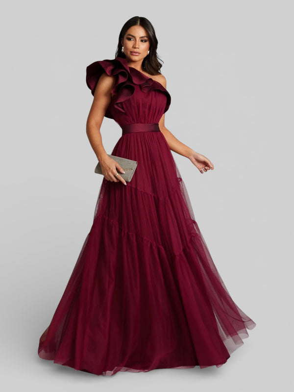 Vestido Longo de Festa Tule Alemanha New - Aurea Dress