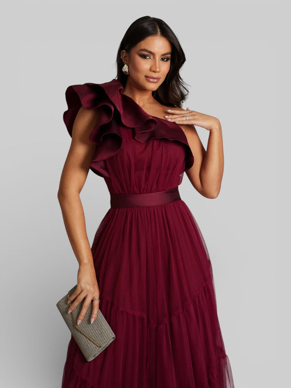 Vestido Longo de Festa Tule Alemanha New - Aurea Dress