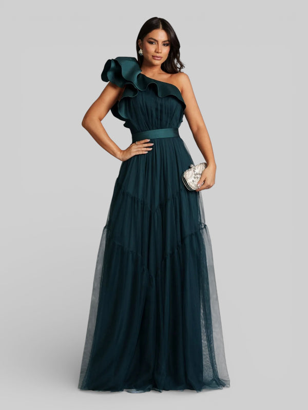 Vestido Longo de Festa Tule Alemanha New - Aurea Dress