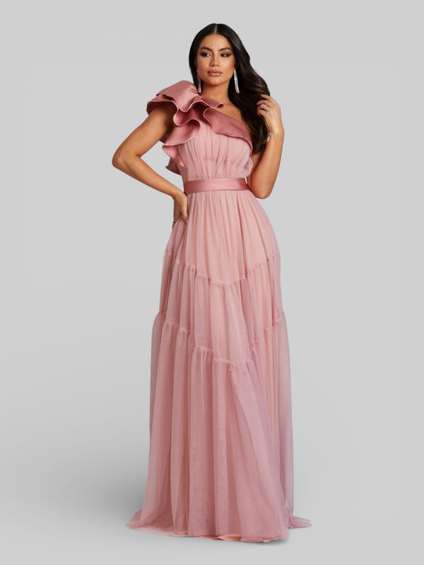 Vestido Longo de Festa Tule Alemanha New - Aurea Dress