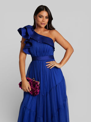 Vestido Longo de Festa Tule Alemanha New - Aurea Dress
