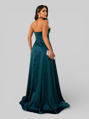 Vestido Longo de Festa com Fenda Equador - Aurea Dress