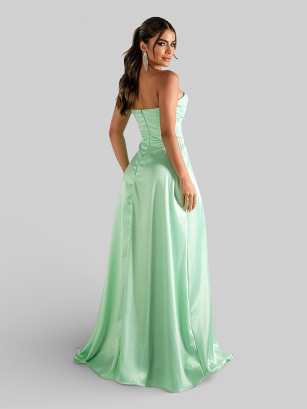 Vestido Longo de Festa com Fenda Equador - Aurea Dress