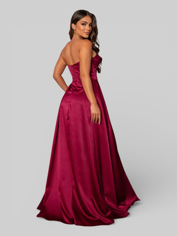 Vestido Longo de Festa com Fenda Equador - Aurea Dress