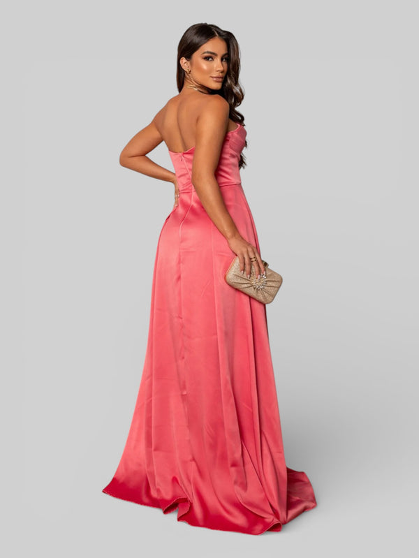 Vestido Longo de Festa com Fenda Equador - Aurea Dress