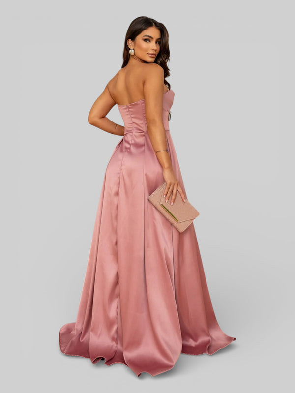 Vestido Longo de Festa com Fenda Equador - Aurea Dress