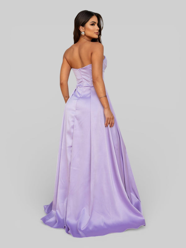 Vestido Longo de Festa com Fenda Equador - Aurea Dress