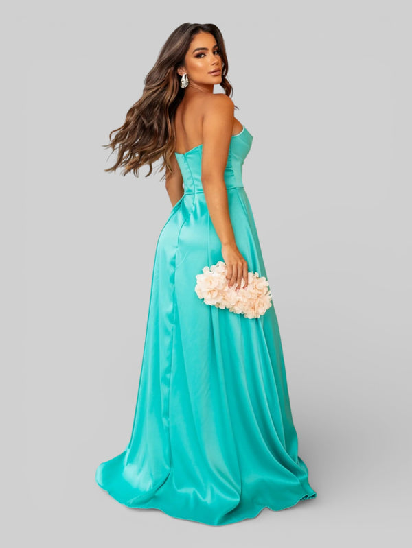 Vestido Longo de Festa com Fenda Equador - Aurea Dress