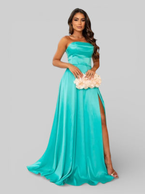 Vestido Longo de Festa com Fenda Equador - Aurea Dress