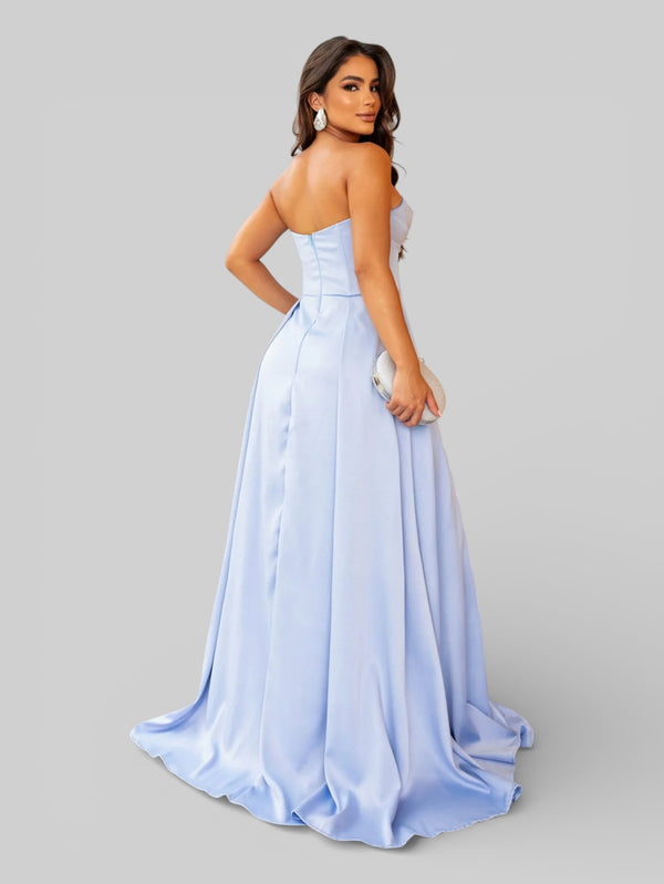 Vestido Longo de Festa com Fenda Equador - Aurea Dress