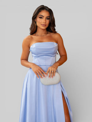 Vestido Longo de Festa com Fenda Equador - Aurea Dress