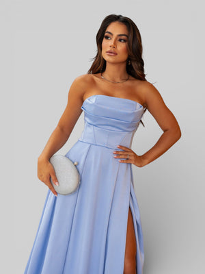 Vestido Longo de Festa com Fenda Equador - Aurea Dress