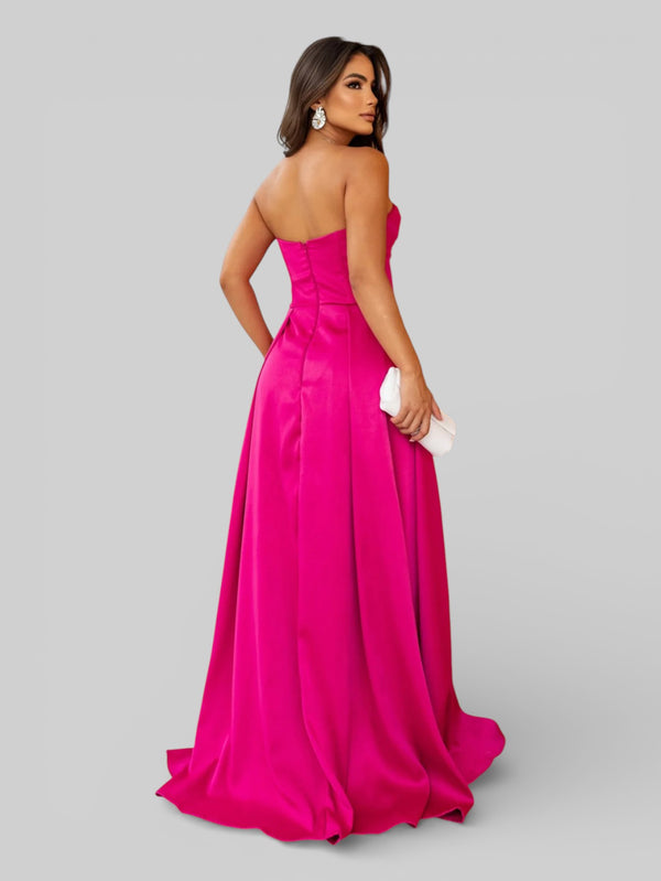 Vestido Longo de Festa com Fenda Equador - Aurea Dress