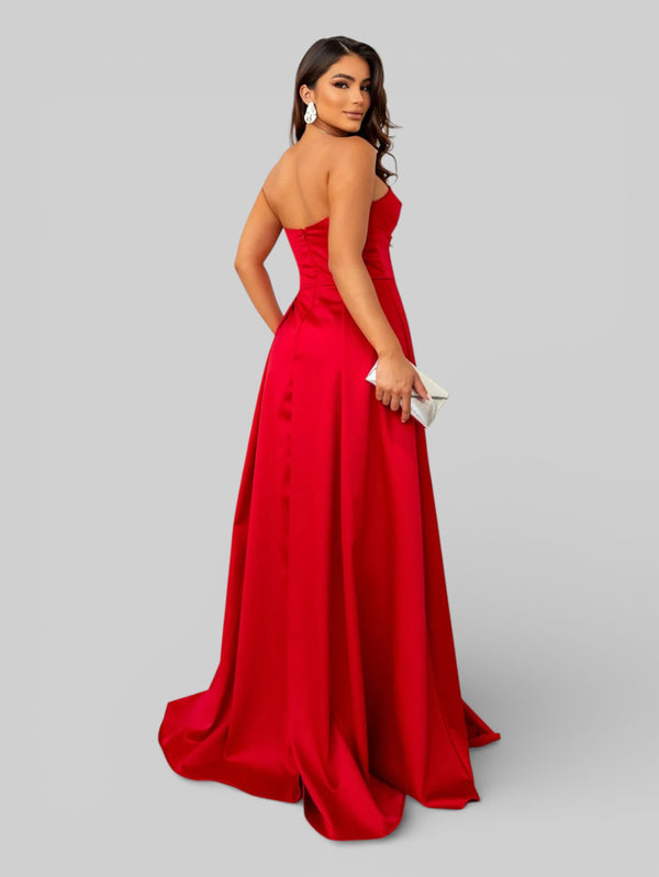 Vestido Longo de Festa com Fenda Equador - Aurea Dress