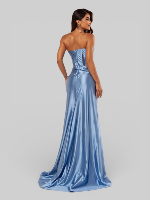 Vestido de Festa Super Luxo Corpete com Fenda Itália - Aurea Dress