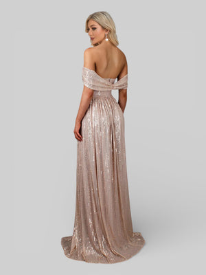 Vestido Longo Lantejoulas Boulevard - Aurea Dress
