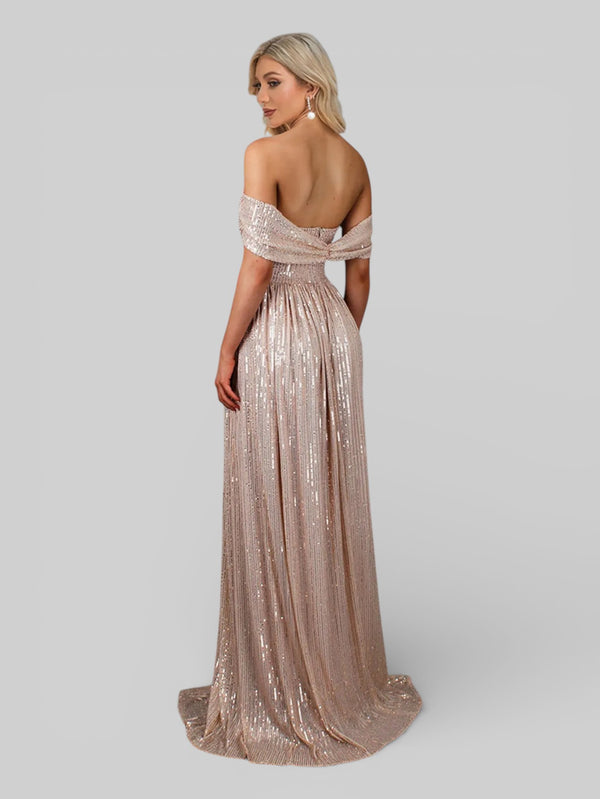 Vestido Longo Lantejoulas Boulevard - Aurea Dress