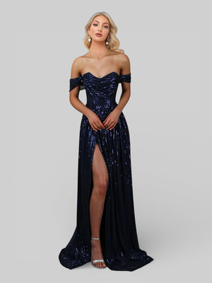 Vestido Longo Lantejoulas Boulevard - Aurea Dress