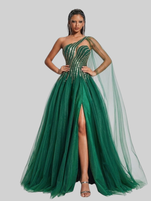 Vestido de Festa Super Luxo Paetê Ribbon