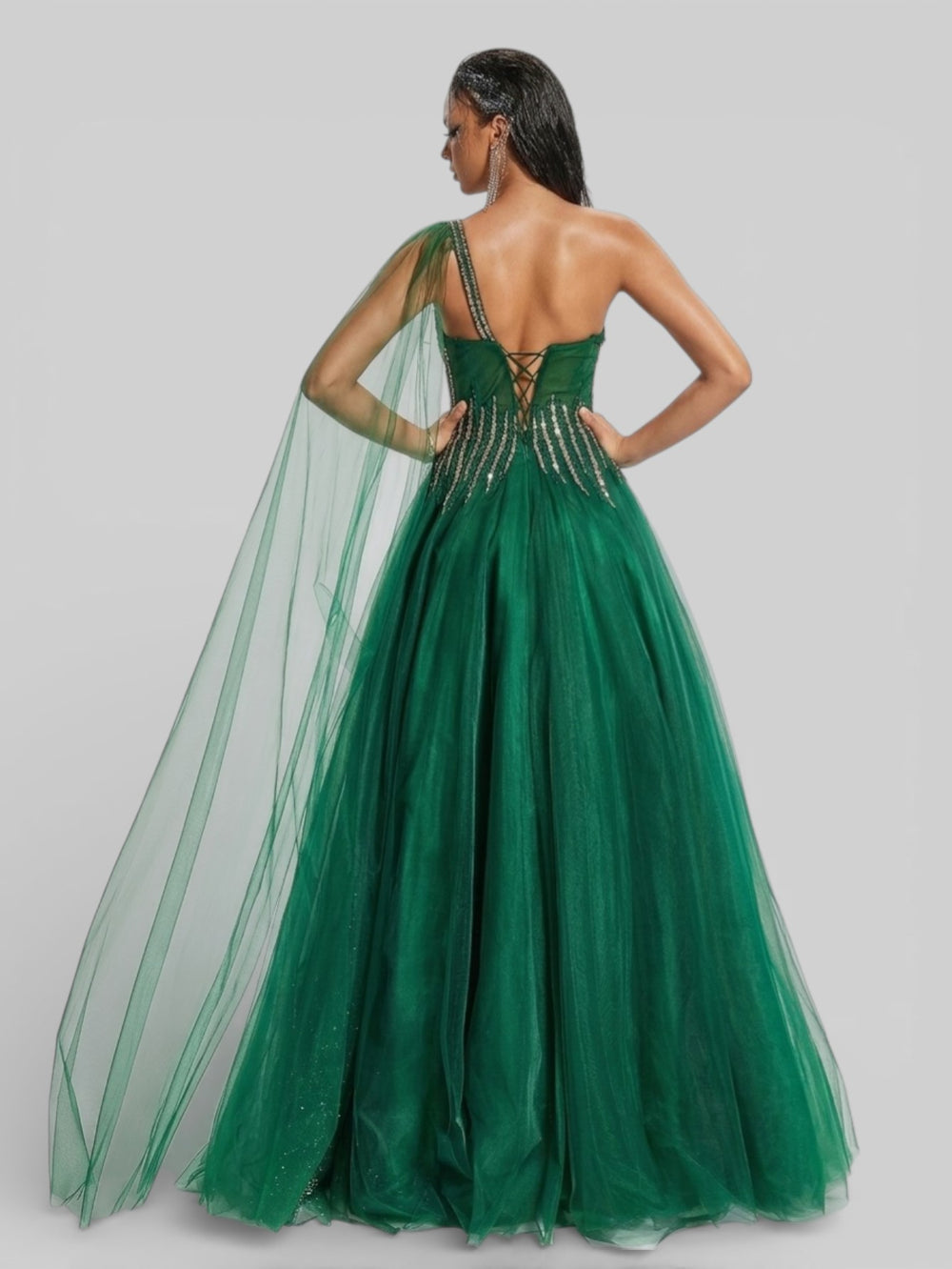 Vestido de Festa Super Luxo Paetê Ribbon