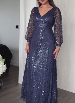 Vestido de Festa Plus Lantejoulas Marielly