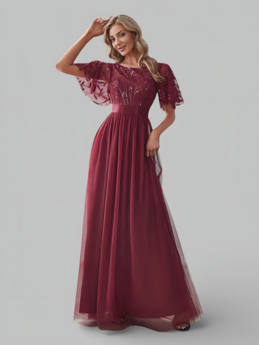 Vestido de Festa Longo Plus Size Village