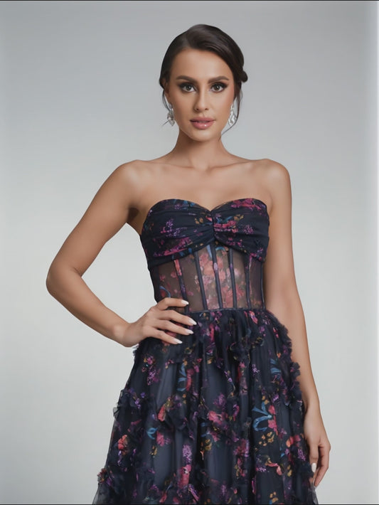 Vestido de Festa Estampado Aurea Dress