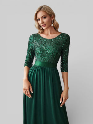 Vestido de Festa Plus Size Manga Longa Dallas - Aurea Dress