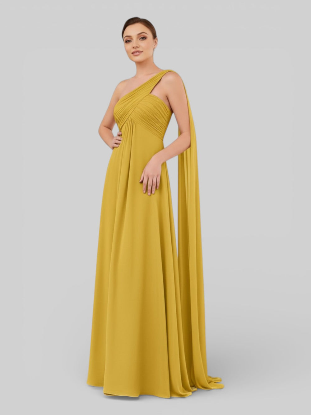 Vestido de Festa Longo Plus Size Ribbon Dress