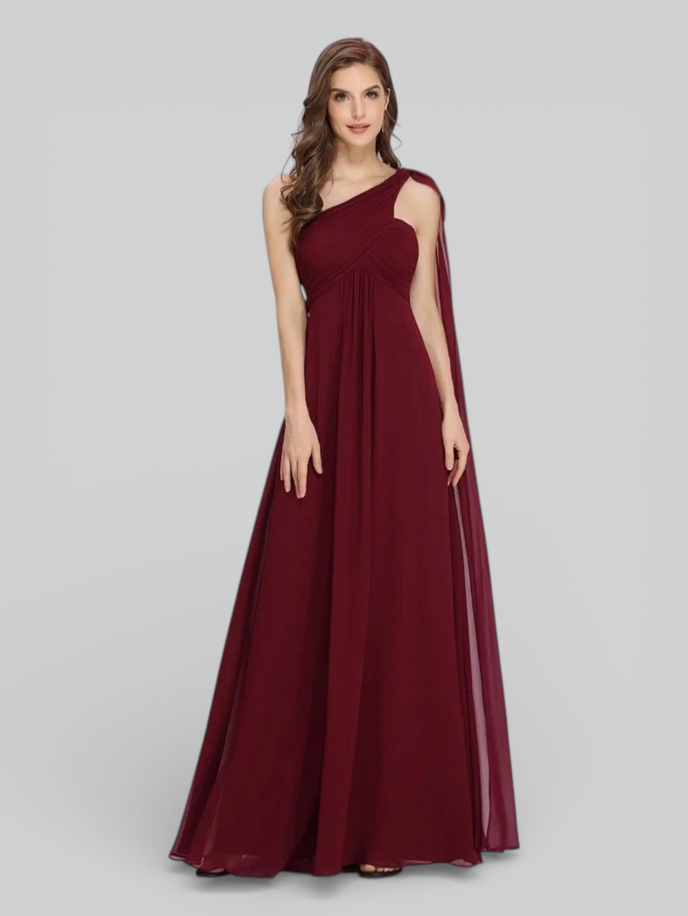 Vestido de Festa Longo Plus Size Ribbon Dress