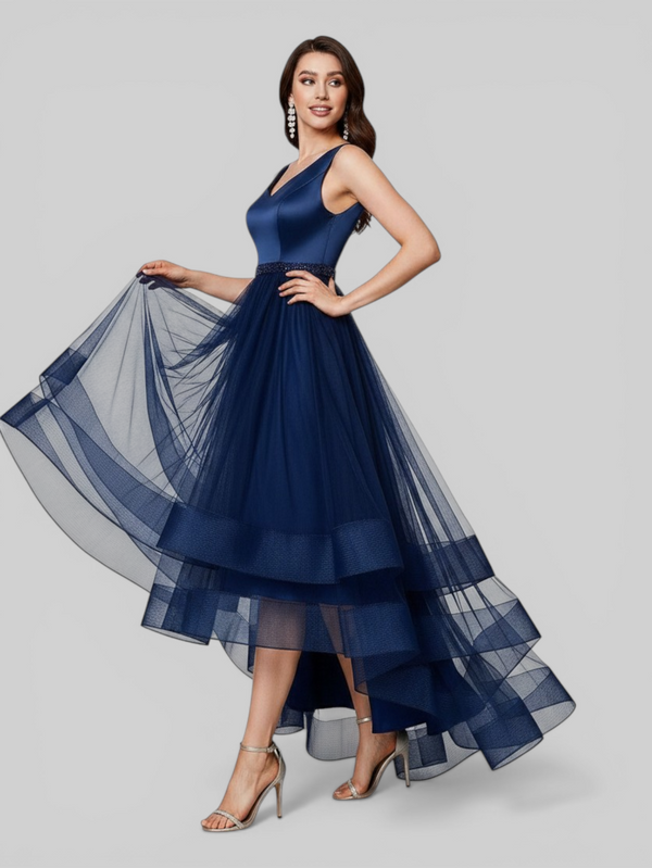 Vestido de Festa Longo Tule Premium Sophia