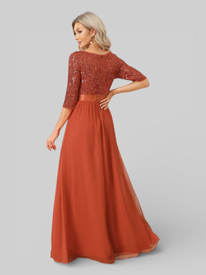 Vestido de Festa Plus Size Manga Longa Dallas - Aurea Dress