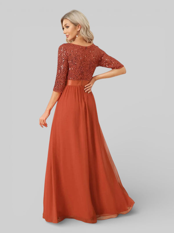 Vestido de Festa Plus Size Manga Longa Dallas - Aurea Dress