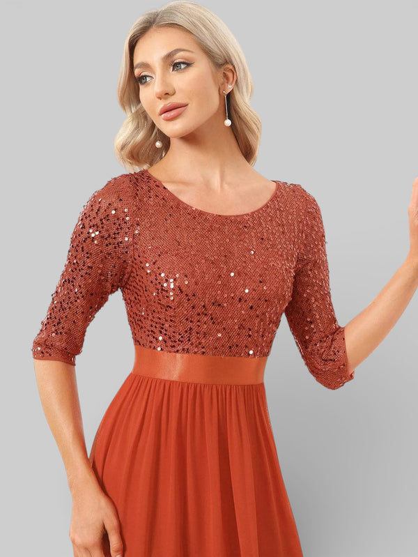 Vestido de Festa Plus Size Manga Longa Dallas - Aurea Dress