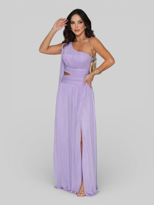 Vestido Longo de Festa com Faixa Vanucci - Aurea Dress