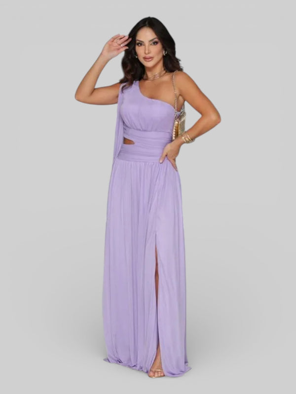 Vestido Longo de Festa com Faixa Vanucci - Aurea Dress
